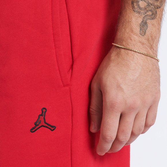 Nike Air Jordan MJ Jumpman Fleece Jogger Pants Red DA9820-687 Men's - Picture 6 of 7